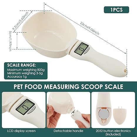 Digital measuring spoon in use