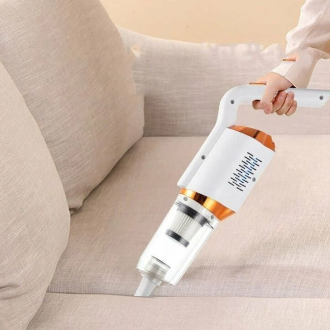 Handheld vacuum cleaner in car