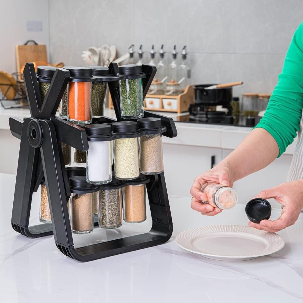 Spice rack rotating 360 degree design