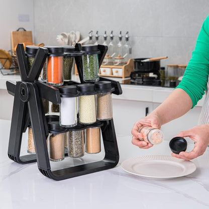 Spice rack rotating 360 degree design