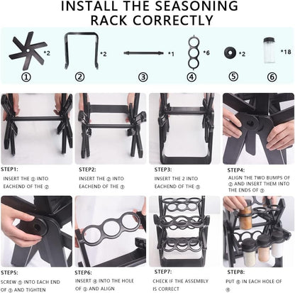 Spice rack organizer countertop