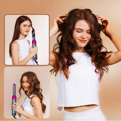 Hair dryer brush styled hair results