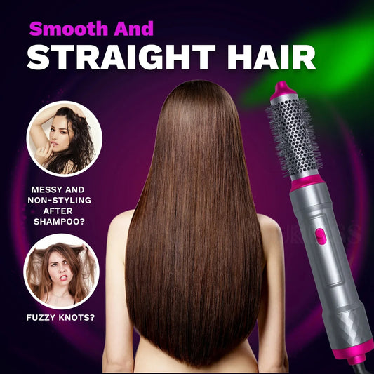 Hair dryer brush attachments
