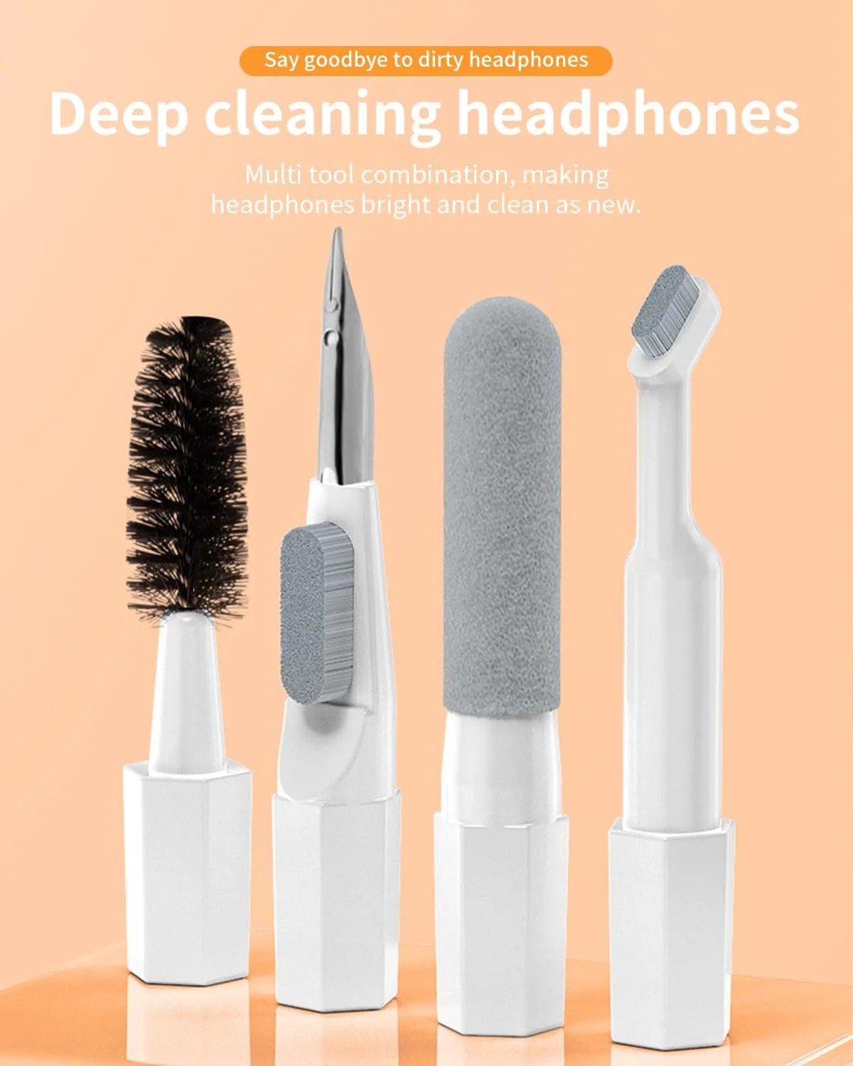 Cleaning brush kit compact case