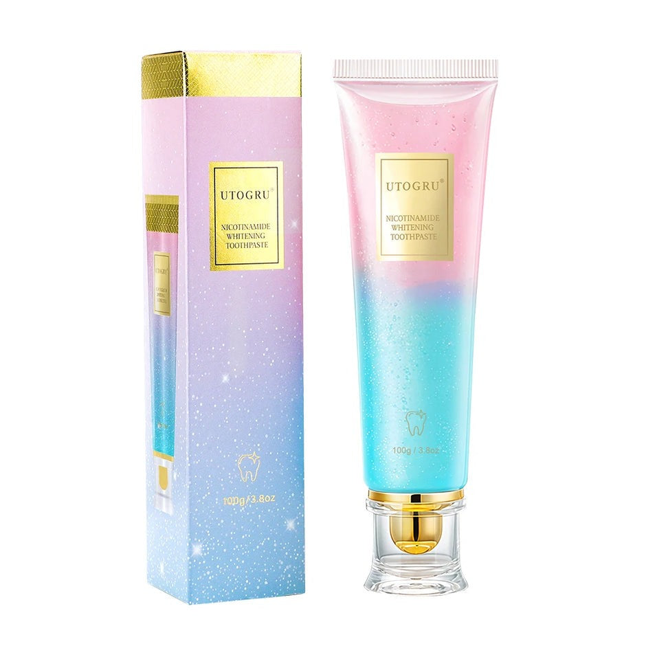 Nicotinamide whitening toothpaste tube