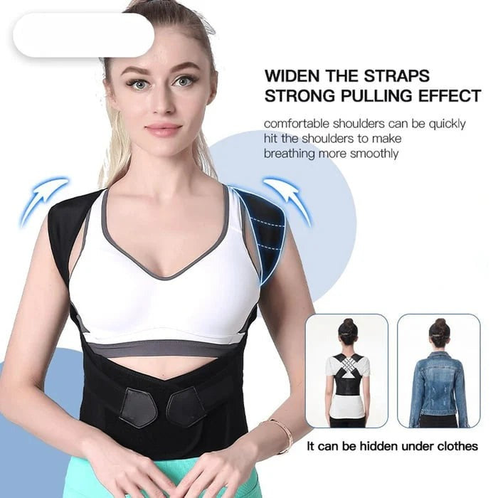 Posture corrector worn on back