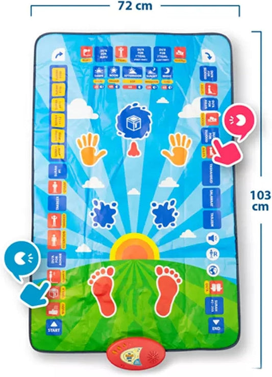 Prayer mat touch sensitive buttons
