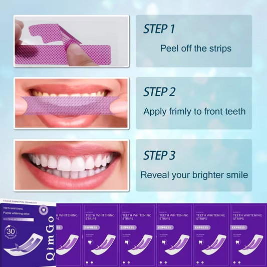 Non-sensitive teeth whitening strips box