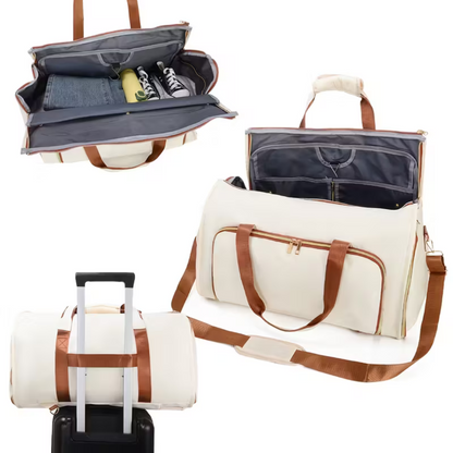 3-in-1 travel duffel bag black