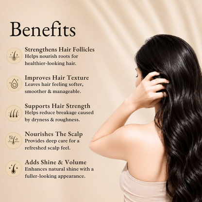 Herbal Hair Oil application on scalp