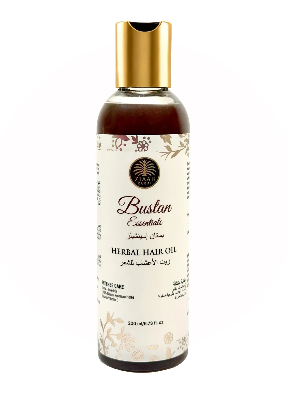 Herbal Hair Oil bottle with dropper