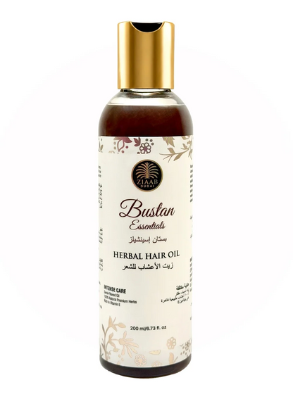 Herbal Hair Oil bottle with dropper